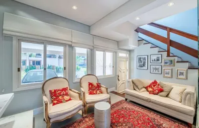 Casa em condomínio fechado com 3 quartos à venda na avenida coronel marcos, --, pedra redonda, porto alegre por r$ 979.000