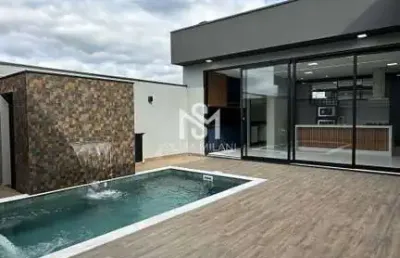 Condomínio dona maria cândida indaiatuba/sp - casa em condomínio  com 03 suítes, escritório e piscina - indaiatuba /sp