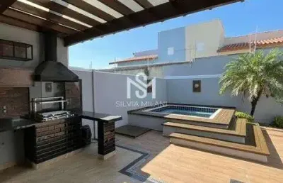 Condomínio bréscia residencial - casa sobrado em condomínio com 03 suítes, escritório e piscina-indaiatuba/sp