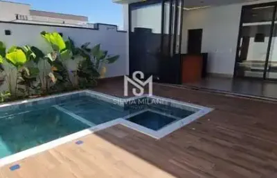 Condomínio jardim laguna - indaiatuba/sp - casa em condomínio com 03 suítes, escritório e piscina - indaiatuba/sp