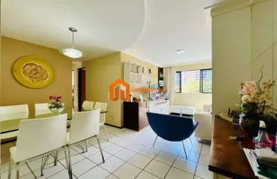 Apartamento com 3 quartos à venda na josé barreto parente, 550, engenheiro luciano cavalcante, fortaleza por r$ 330.000