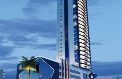 Excelente apartamento mobiliado | 3 suítes, 3 vagas de garagem na meia praia em itapema/sc - imobiliária áfrica