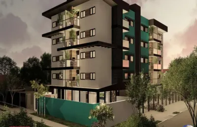 Lançamento , praia vila eliana, guaratuba pr. apto. com 2 quartos, sendo 1 suíte, sala de estar/jantar, banheiro social, sacada com churrasq.