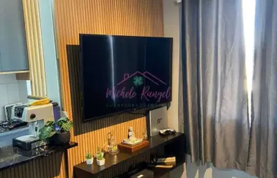 Apartamento no colinas de villa branca - decorado - piscina - quadra