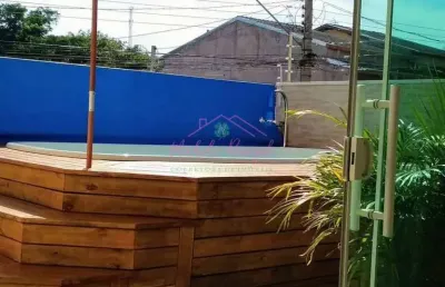 Casa com piscina no villa branca para permuta no santa maria