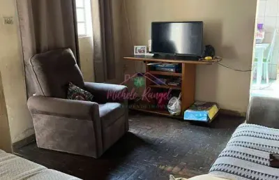 Casa antiga no jd. são josé - região central - 4 cômodos + edícula fundo