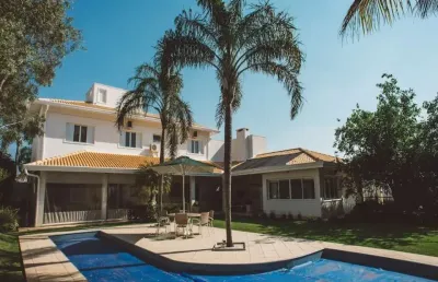 Casa em condomínio fechado com 6 quartos à venda na rua carapá, 327, loteamento alphaville campinas, campinas por r$ 4.400.000