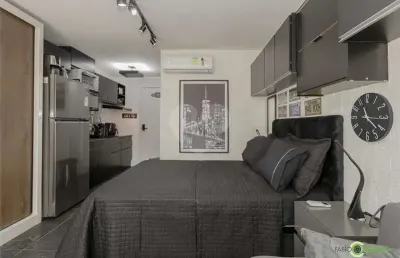 Apartamento com 1 dormitório para alugar, 24 m² por r$ 3.100/mês - auxiliadora - porto alegre/rs
