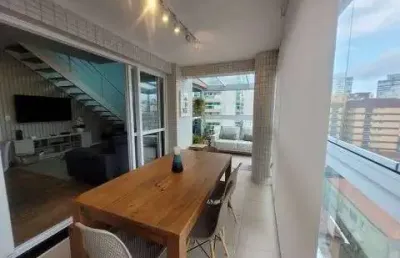 Apartamento duplex com 2 dormitórios à venda, 121 m² por r$ 1.920.000,00 - gonzaga - santos/sp