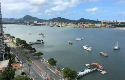 Cobertura com 4 dormitórios à venda, 900 m² por r$ 9.000.000,00 - ponta da praia - santos/sp