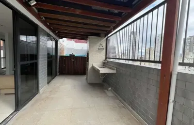 Cobertura com 4 dormitórios à venda, 191 m² por r$ 1.450.000,00 - embaré - santos/sp