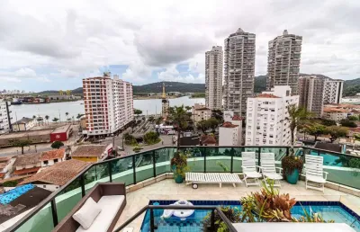Cobertura à venda, 600 m² por r$ 3.150.000,00 - ponta da praia - santos/sp