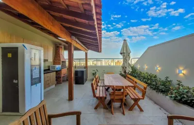 Cobertura com 3 dormitórios à venda, 240 m² por r$ 1.350.000,00 - embaré - santos/sp