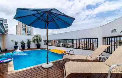 Cobertura com 3 dormitórios à venda, 367 m² por r$ 1.799.000,00 - ponta da praia - santos/sp