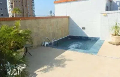 Cobertura à venda, 258 m² por r$ 1.699.000,00 - gonzaga - santos/sp