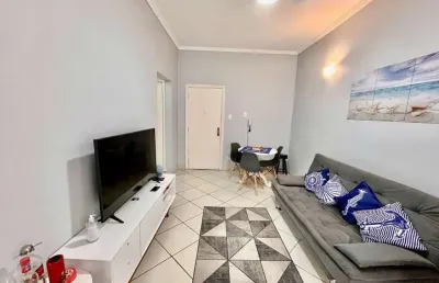 Apartamento com 1 dormitório à venda, 62 m² por r$ 375.000,00 - boqueirão - santos/sp