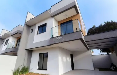 Casa com 3 quartos à venda na rua joão batista follador, 30, boneca do iguaçu, são josé dos pinhais, 189 m2 por r$ 998.000