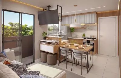 Apartamento com 2 quartos à venda na rua barão do cerro azul, 3038, bom jesus, são josé dos pinhais, 42 m2 por r$ 309.900