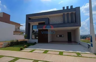 Linda casa com 3 suítes, 4 banheiros, jacuzzi no condomínio park gran reserve em indaiatuba sp
