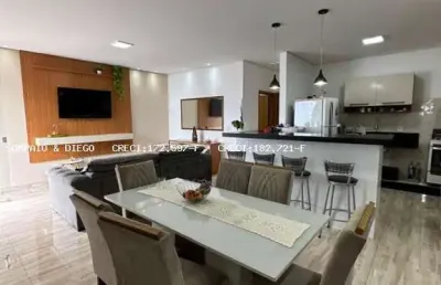 Casa para venda em jaboticabal, morada do campo, 3 dormitórios, 1 suíte, 2 banheiros, 2 vagas