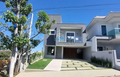Excelente casa com tres quartos, sendo dois suites, acabamento em alto padrao e espaco gourmet com piscina -  condominio vale dos cristais 4