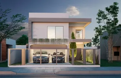 Projeto residencial - residência facile com 166,48m²