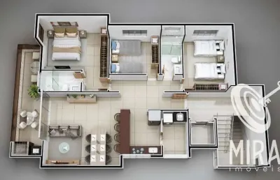Apartamento com 3 quartos à venda no Iguaçu, Ipatinga 