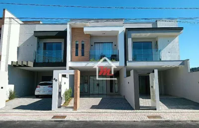 Casa alto padrão, com 3 suítes, 146 m² por r$ 780.000 - velha central - blumenau/sc
