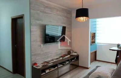 Apartamento 100% mobiliado, com 2 dormitórios à venda, 53 m² por r$ 390.000 - água verde - blumenau/sc
