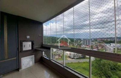 Apartamento com 2 dormitórios à venda, 66 m² por r$ 370.000,00 - itoupava central - blumenau/sc