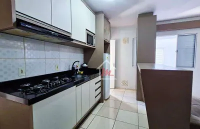 Apartamento com 2 dormitórios para alugar, 51 m² por r$ 1.900,00/mês - velha central - blumenau/sc