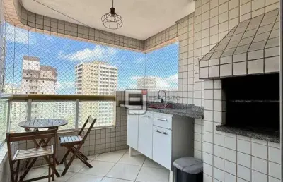 Apartamento com 1 dormitório à venda, 60 m² por r$ 395.000,00 - aviação - praia grande/sp