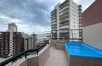 Cobertura com 3 dormitórios à venda, 140 m² por r$ 960.000,00 - vila tupi - praia grande/sp