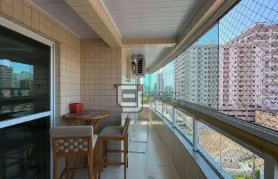 Apartamento com 2 dormitórios à venda, 75 m² por r$ 530.000,00 - caiçara - praia grande/sp