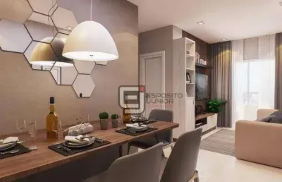 Apartamento com 2 dormitórios à venda, 60 m² por r$ 437.000,00 - boqueirão - praia grande/sp