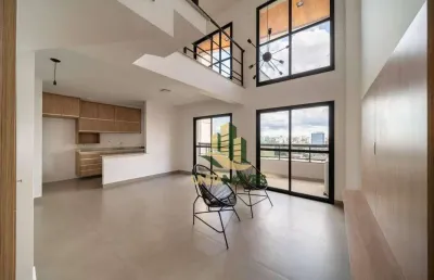 Loft com 1 dormitório para alugar, 94 m² - 2 sacadas - 2 vagas -  por r$ 5.848/mês - jardim aquarius - são josé dos campos/sp