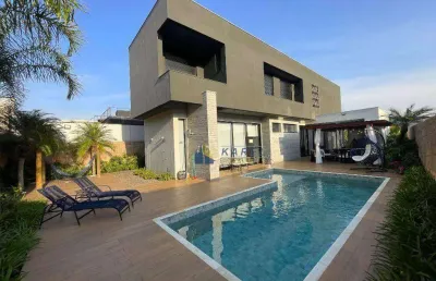 Sobrado à venda mobiliado, no interior, 4 suítes, piscina, área gourmet integrada em cond. fechado tipo clube vale das águas em bragança paulista!!