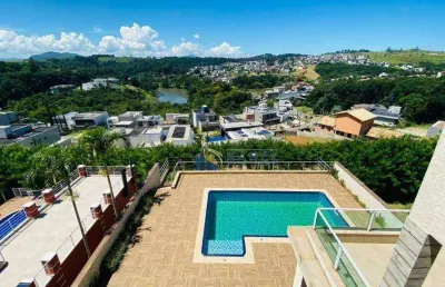 Sobrado à venda com 5 dormitórios, amplo quintal com piscina e área gourmet no condomínio fechado santa helena 3 em bragança paulista!!