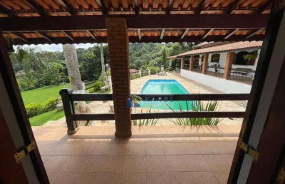 Chácara com casa térrea de campo à venda em condomínio fechado itaembu em itaiba com 5.170m² de terreno e área construída de 549m²