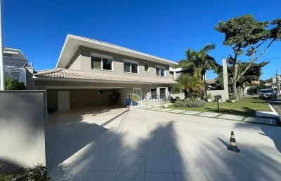 Sobrado à venda com 5 suítes, 616m² de área construída no residencial morada dos lagos / aldeia da serra em são paulo!