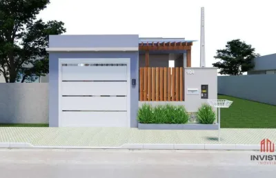 Casa com 2 dormitórios à venda, 54 m² por r$ 380.000 - santa fé ii - balneário gaivota/sc