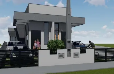 Casa com 2 quartos à venda na rua joel viana koester, 3, forquilhas, são josé por r$ 380.000