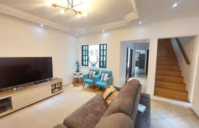 Sobrado com 3 dormitórios à venda, 180 m² por r$ 699.000,00 - jardim pedroso - mauá/sp
