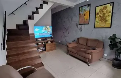 Sobrado com 4 dormitórios à venda, 111 m² por r$ 550.000,00 - parque das américas - mauá/sp