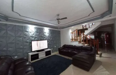 Sobrado com 4 dormitórios à venda, 200 m² por r$ 870.000,00 - parque são vicente - mauá/sp