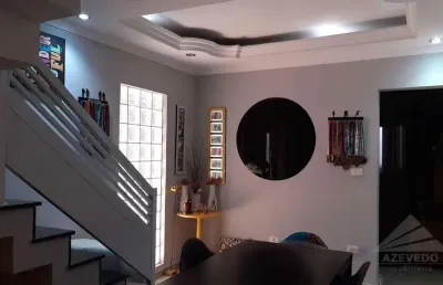 Sobrado com 3 dormitórios à venda, 180 m² por r$ 855.000,00 - parque são vicente - mauá/sp