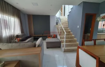 Condomínio contemporâneo - casa (sobrado) mobiliada para venda com 3 quartos - taubaté/sp