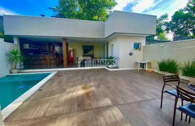 Condomínio morada do visconde - casa à venda com 4 suítes , área gourmet com churrasqueira e piscina - tremembé/sp.