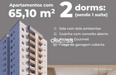 Apartamento com 2 dormitórios à venda, 65 m² por r$ 484.000,00 - parque industrial - são josé dos campos/sp