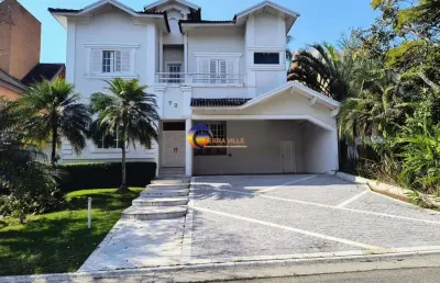 Casa alto padrão para locação em santana de parnaíba, alphaville, 5 dormitórios, 4 suítes, 1 banheiro, 4 vagas